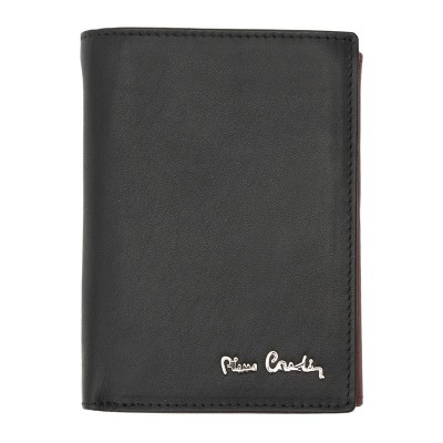 Pierre Cardin Ανδρικό Δερμάτινο Πορτοφόλι Μαύρο/Μπορντό (330 TILAK27)